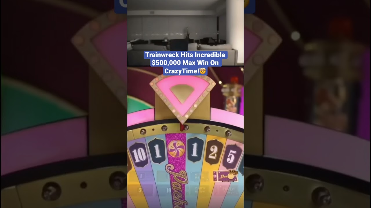 Trainwreck Hits Incredible $500,000 Max Win On CrazyTime! 