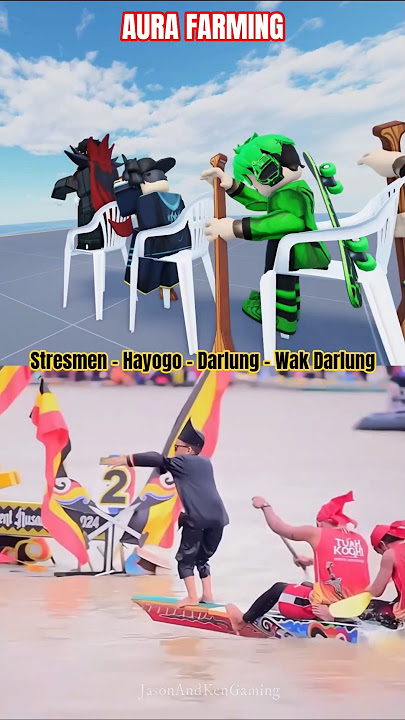 Stresmen, Hayogo, Darlung & Wak Darlung | Aura Farming #roblox #shortsvideo #aurafarming #pacujalur