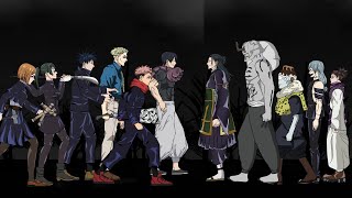 Jujutsu Kaisen Yuji Itadori, Megumi, Nobara, Toji, Nanami, Maki vs Geto, Hanami, Jogo, Mahito, Choso