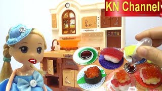 BÉ NA NÂU MÓN ĂN NHẬT BẢN | ĐÔ CHƠI POPIN COOKIN SUSHI