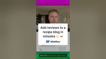 Adding Reviews & Ratings To A Webflow Recipe Blog In Minutes ⭐️ 🍛