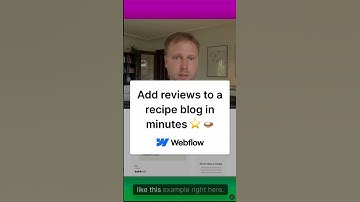 Adding Reviews & Ratings To A Webflow Recipe Blog In Minutes ⭐️ 🍛