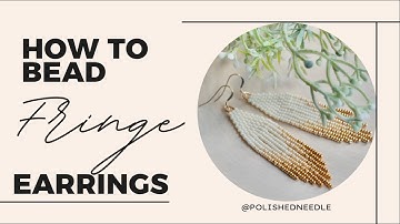 HOW TO BEAD FRINGE EARRINGS. Easy beaded fringe earrings. Beaded earrings step-by-step