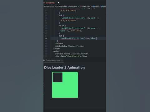 Die Loader square Animation HTML and CSS tutorial for beginners 2022 # ...