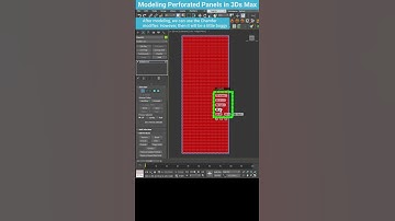 Quickly Modeling a Perforated Wall Panel in 3ds Max #shorts
