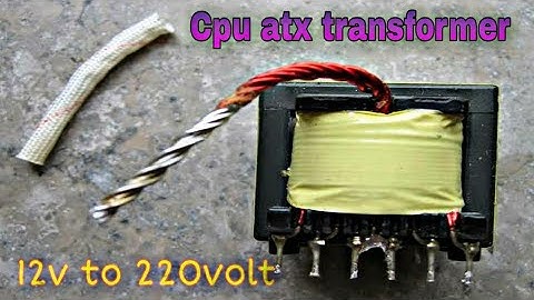 inverter 12v to 220volt |from old computer power supply