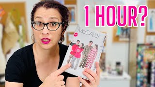 I tried sewing fleece pajamas in 1 HOUR-- here's what happened