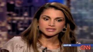 HM Queen Rania interview with CNN. Part 1 0f 2