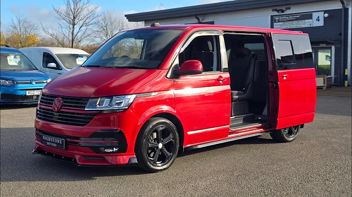 vw transporter t6.1 kombi dsg modified Lowered alloys splitter sidebars spoiler leather