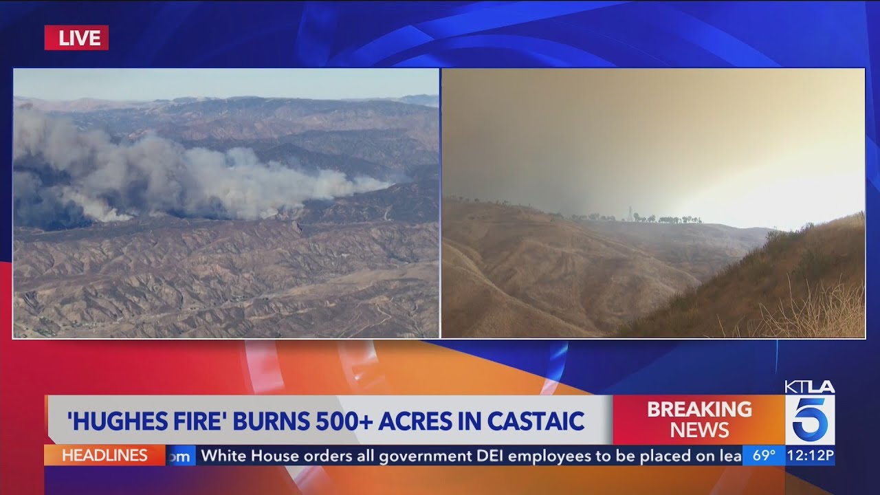 Mandatory evacuations, warnings ordered due to Hughes Fire: Here's how ...