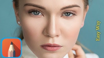 High End Skin Retouching | Autodesk Sketchbook Face smooth & Retouch Tutorial 🔥 | MH EDitZ