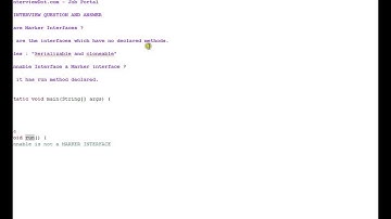 Example for Marker Interface in Java