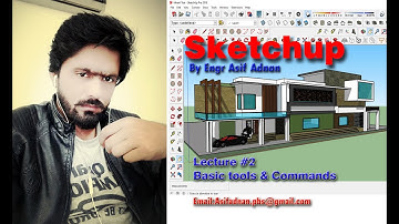Sketchup Basic commands and tools in urdu|hindi complete course