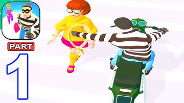 Clever Girl vs Dumb Thief - Gameplay Walkthrough Part 1 Girl Run 3D Catch the Thief (Android)