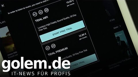 Tidal für iOS und Android ausprobiert