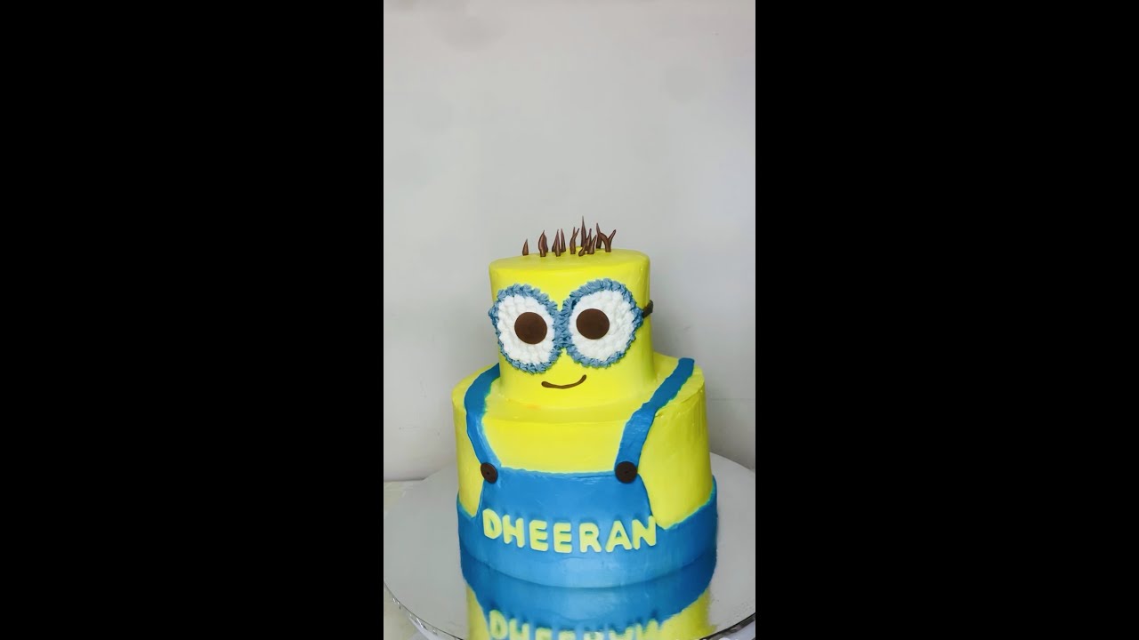Minion Cake | 2 Tier Minion Cake design | Minion Theme Cake