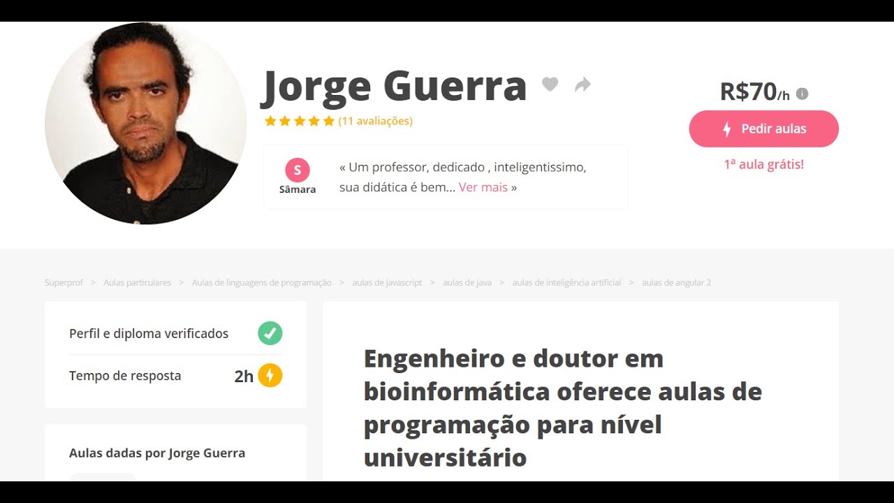 Sobre minhas aulas | 