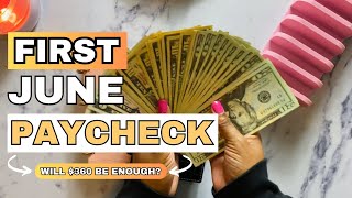 Cash Stuffing $360 | How I’m Budgeting Every Dollar in June #cashstuffing #budgeting