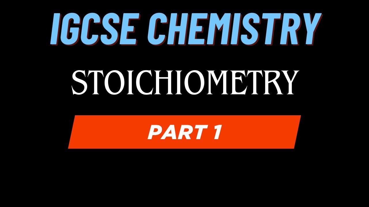 IGCSE Stoichiometry Crash Course 🔥🔥 | PART 1| Exam Style Questions Solved| IGCSE Chemistry
