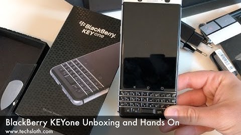 BlackBerry KEYone Unboxing and Hands On