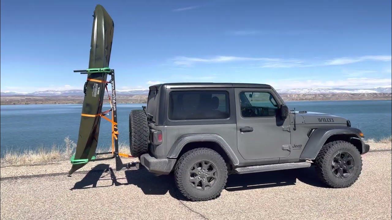 Best way to haul Kayak with a Jeep - YouTube