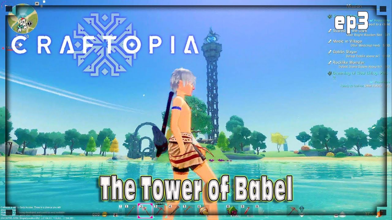 Craftopia - S2 ep3  The Tower of Babel!!  tattman| early accesss| video games| survival game