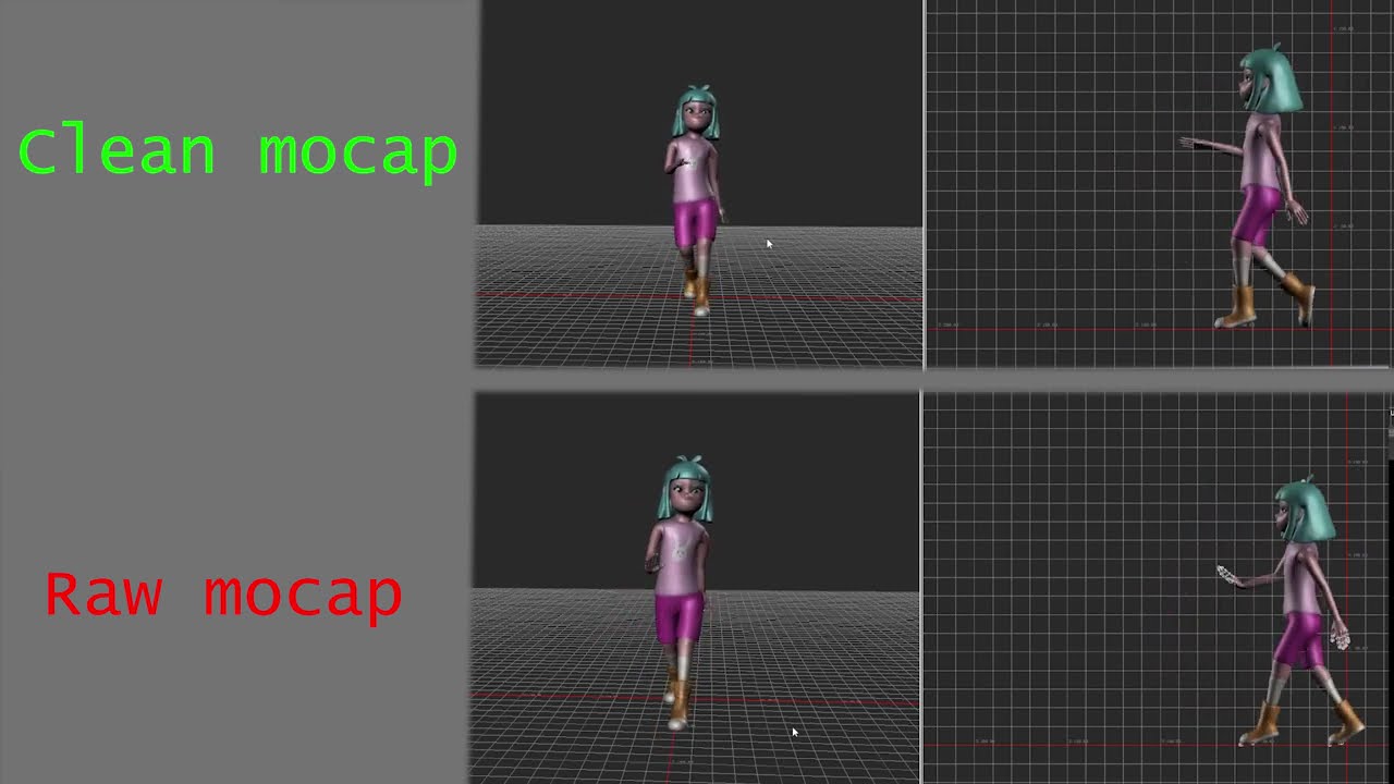 Fixing Bad Mocap Walk Cycle (Before vs After) | MotionBuilder