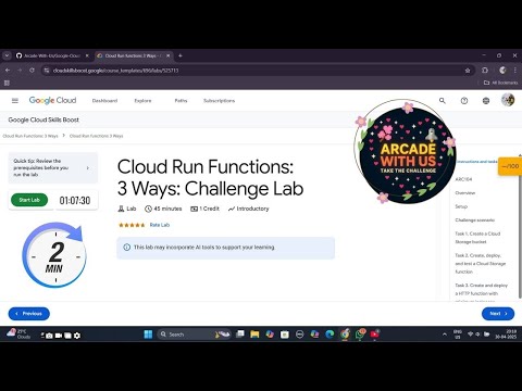 Cloud Run Functions: 3 Ways: Challenge Lab || ARC104 #arc104 #qwiklabs #googlearcade