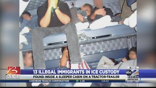 13 illegal immigrants in ICE custody