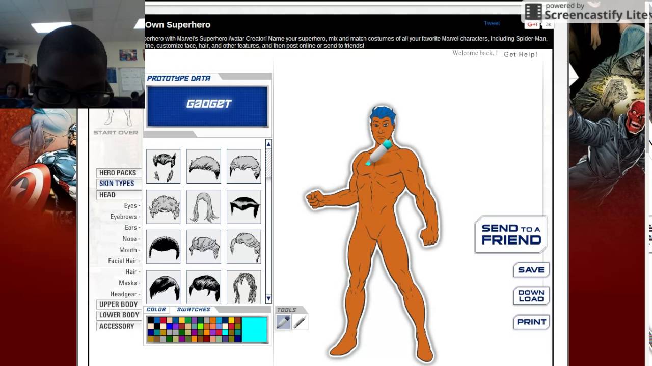 gadget pt1 superhero creator youtube
