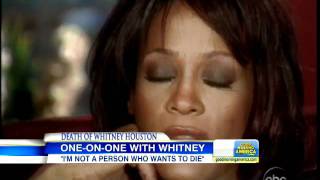 Whitney Houston to Diane Sawyer:  "The Biggest Devil is Me" Wealth