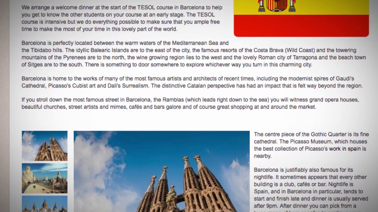 TESOL Course in Barcelona, Spain | Teach & Live abroad! - YouTube
