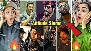 South Indian Actors Dangerous Attitude Slomo Videos🔥| Brown Munde😈💪 || Pakistani Reaction