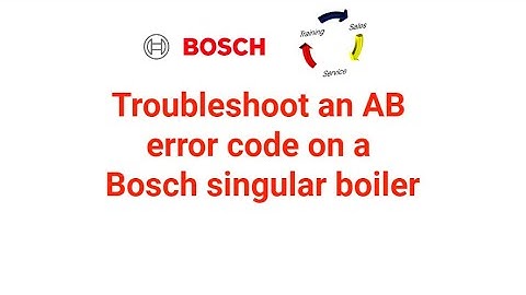 Troubleshoot an AB error code on a Singular Combi Boiler