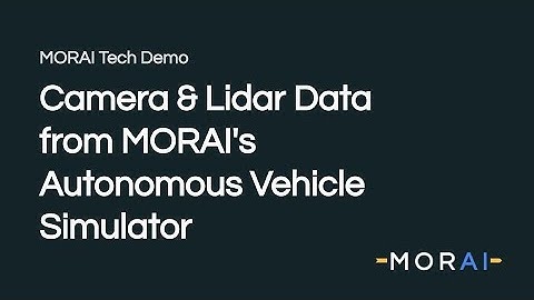 Tech Demo - Camera & Lidar Data from MORAI