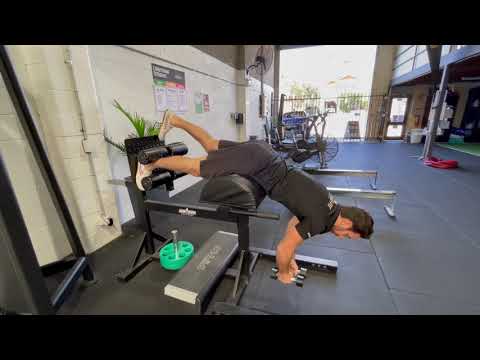 Single Leg GHD Back Extension
