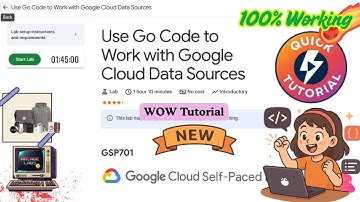 Use Go Code to Work with Google Cloud Data Sources #GSP701 #qwiklabsarcade2025