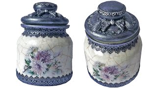 DIY VINTAGE JAR DECOR / VINTAGE DECORATION / JAR DECOR