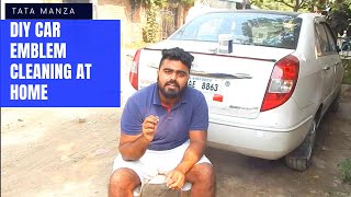 Cleaning Car's Emblem At Home Easy DIY thing