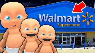 Baby SNEAKS Into WALMART With FRIENDS... (Who's Your Daddy?)