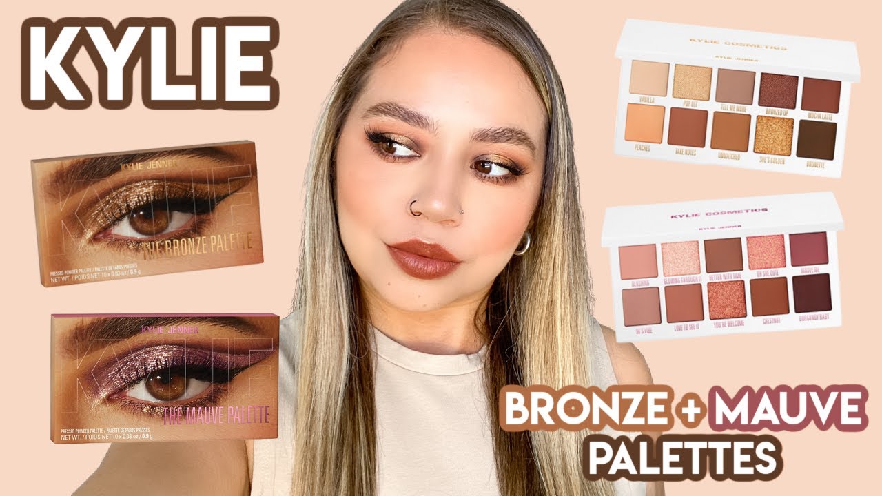 KYLIE BRONZE + PALETTES SWATCHES, REVIEW + TUTORIAL | Makeupbytreenz - YouTube