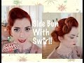 Vintage hair tutorial: Side bun with front wave by CHERRY DOLLFACE