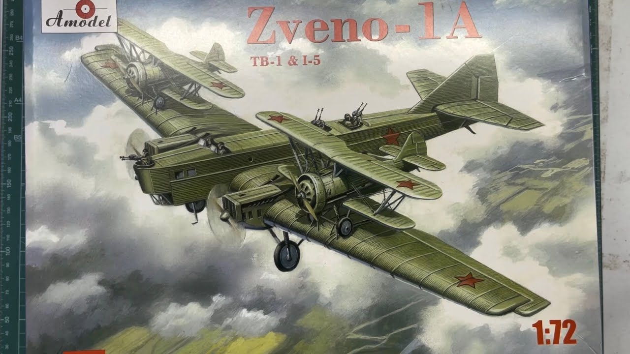 Amodel Zveno-1A TB-1 and I-5 1/72 Scale Model Aircraft - YouTube