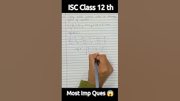 6 Mark Ques 😱🥵|| Class 12 th ISC/CBSE || Matrices Previois Year Solved 📝#shorts #youtubeshorts