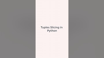 How to implement slicing on Tuples in Python #python3 #shorts #pythonshot #coding #code #python