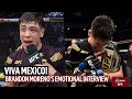 Viva Mexico! Brandon Moreno's emotional interview with Joe Rogan as Mexico's first UFC champion!