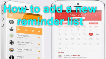 How to add a new reminder list in iOS7