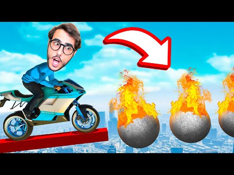 LA GARA DI PARKOUR CON LE MOTO IMPOSSIBILE AL 99%! - GTA 5 *PS5*