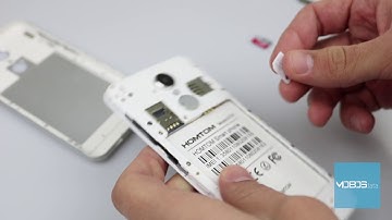 HomTom HT37 How to insert SIM card / memory card