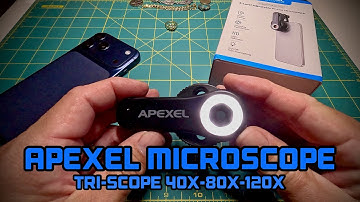 Apexel TriScope Telefoonmicroscoop 40x-80x-120x